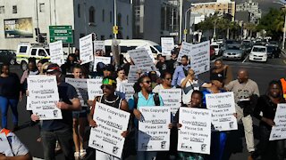 SOUTH AFRICA - Cape Town - Trade Union for Musicians of South Africa (TUMSA) march (Video) (r3n)