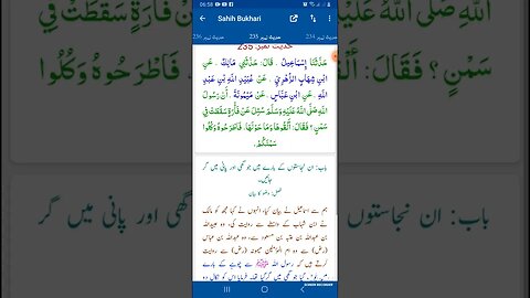 Hadees SHARIF Sahi bukhari SHARIF hadees number #234 #235 in arbic urdu and English language