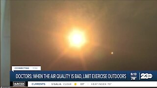 Doctors: When air quality is bad, limit exercise outdoors