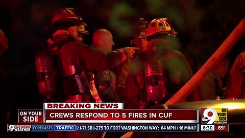 Dozens of firefighters fight three-alarm fire in CUF early Monday morning