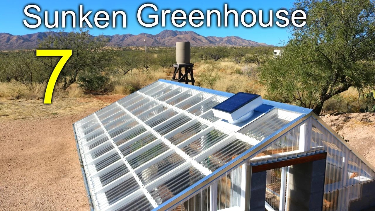 Sunken Greenhouse 7 - Rainwater Harvesting, cooling tunnel