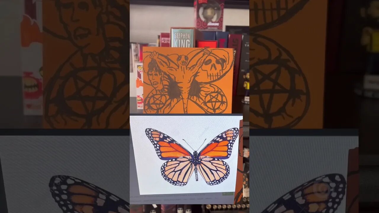 Behind the scenes: drawing a beautiful monarch butterfly