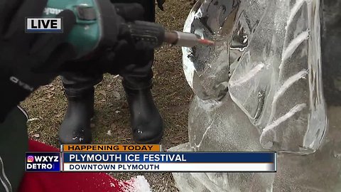 Ice Carving at Plymouth Ice Fest