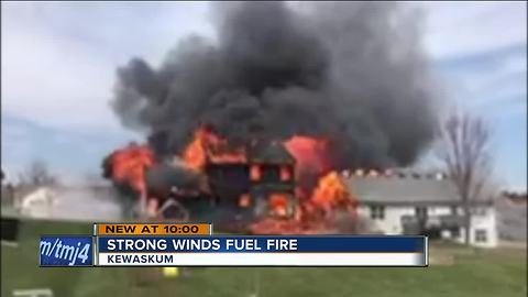 'Everything’s gone': Strong winds spread fire to six homes in Kewaskum