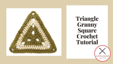 Motif of the Month March 2013: Part 2 Crochet Triangle Granny Square Tutorial