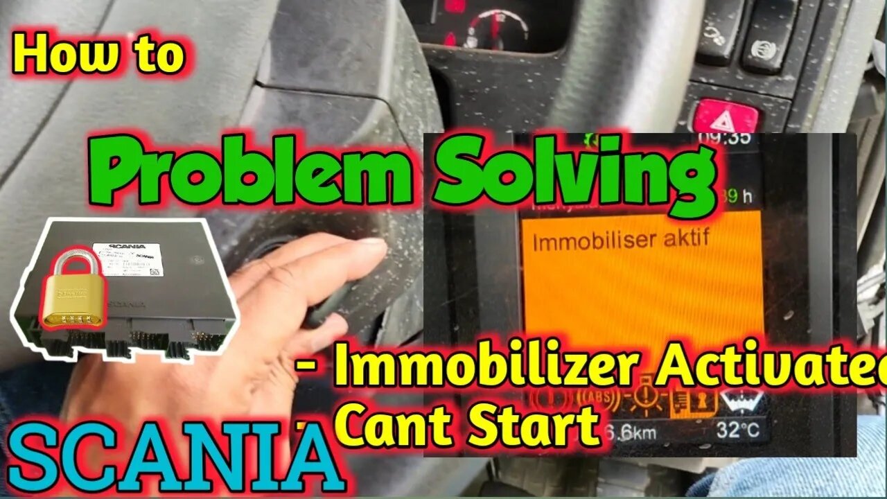 unit can't start if immobilizer activated scania