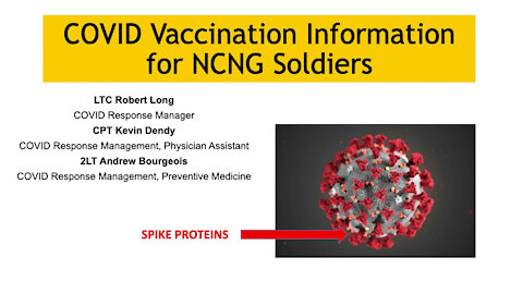 North Carolina National Guard Covid-19 Vaccine Briefing