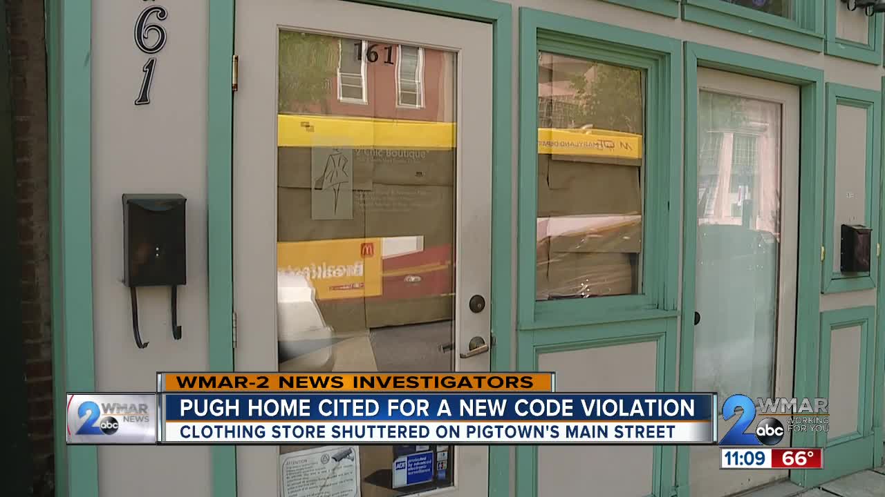 Pugh home cited for another code violation; shop shutters