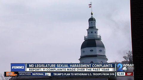 11 sexual harassment complaints made in Maryland legislature