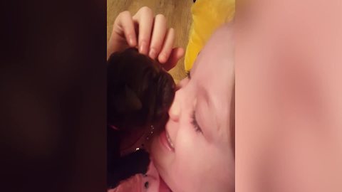 Puppy Mistakes A Tot Girl For His Mom