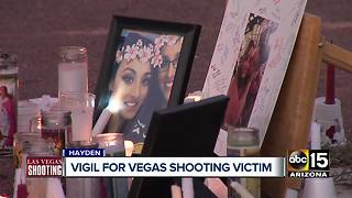 Hometown holds vigil for Arizonan injured in Las Vegas shooting