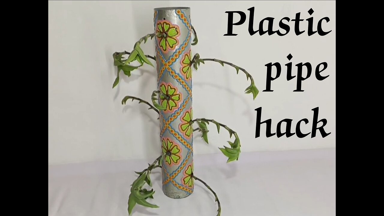 Plastic pipe use for plantation #garden #pot #decoration #design #creativity #art #artist #handmade