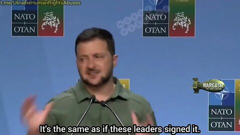 Zelensky argues an unsigned document is still a signed document