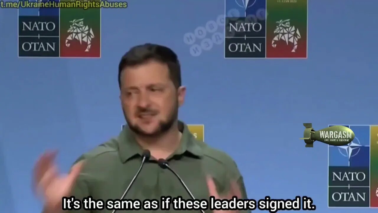 Zelensky argues an unsigned document is still a signed document