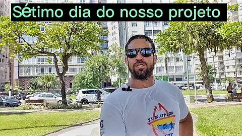 ORLA DA PRAIA DE SANTOS Aeróbico de hoje o sétimo dia de projeto