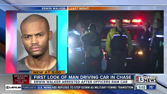 First look of man driving car in chase