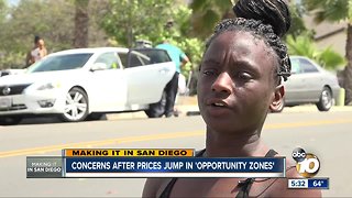 Concerns after prices jump in 'opportunity zones'