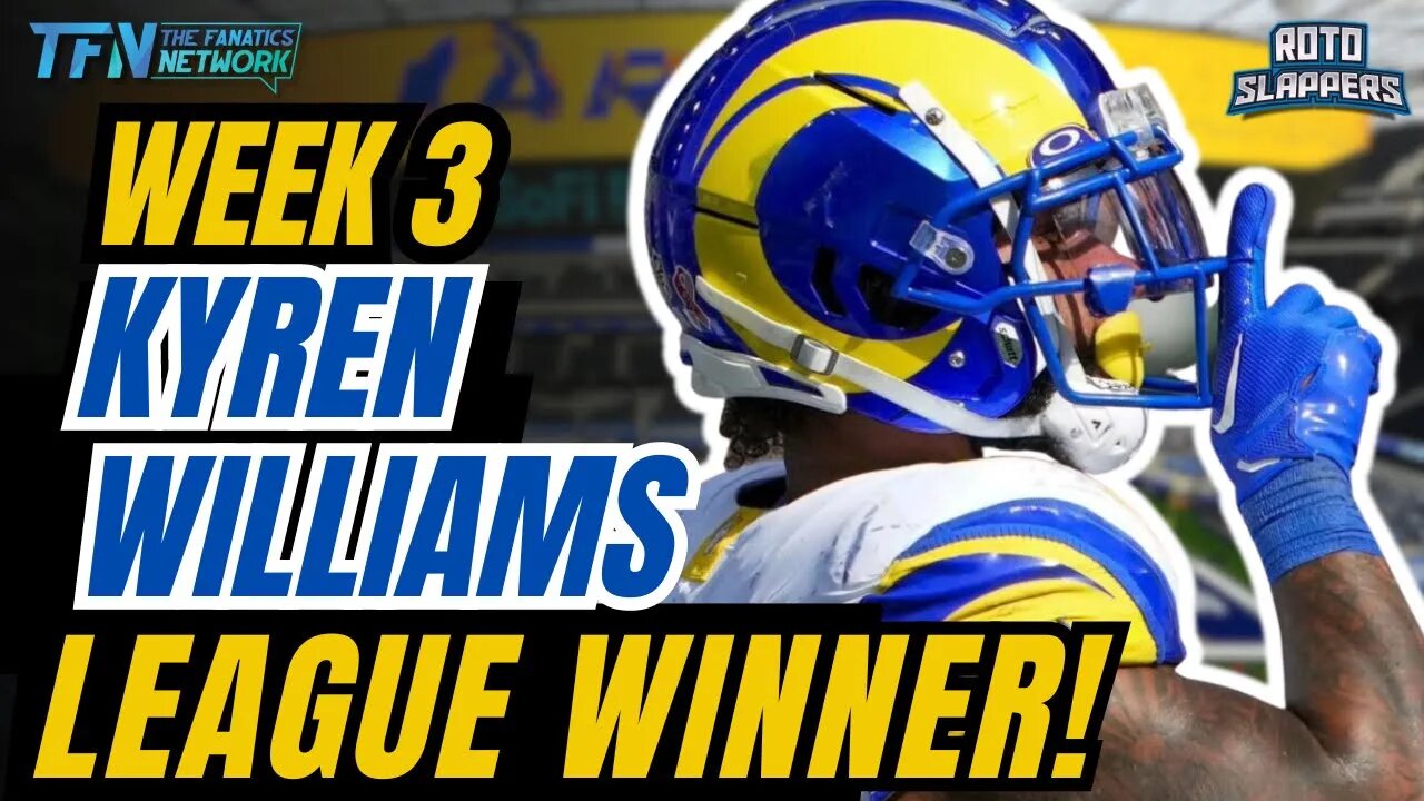 Week 3 Fantasy Football Waiver Wire | League Winner | RB Kyren Williams