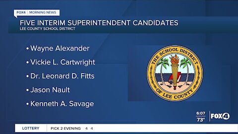 Update on Lee Schools Interim Superintendent search