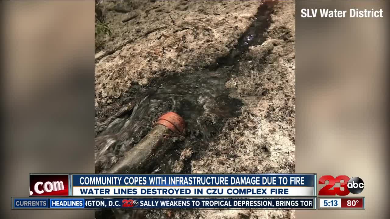 Community copes with infrastructure damage due to fire