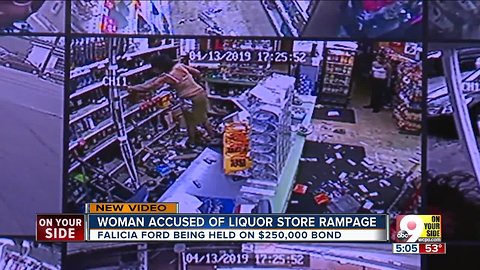 Woman accused of liquor store rampage in Colerain