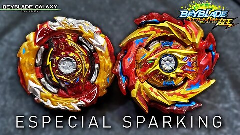 WORLD SPRIGGAN .U' 2B vs HYPERION BURN .CHO.Xc' (Especial Sparking) - Beyblade Burst ベイブレードバースト