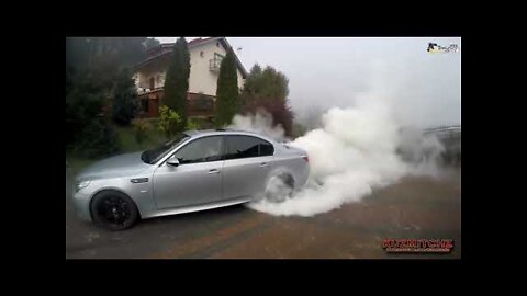 BEST of BMW M5 E60 BURNOUT, DRIFT, REVS