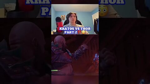 Kratos & Thor Bodyslam Each Other‼️😳 | #shorts #godofwarragnarok #gaming #reaction