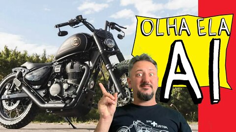 Nova METEOR 350 CUSTOM BRASILEIRA no pedaço. PARABÉNS