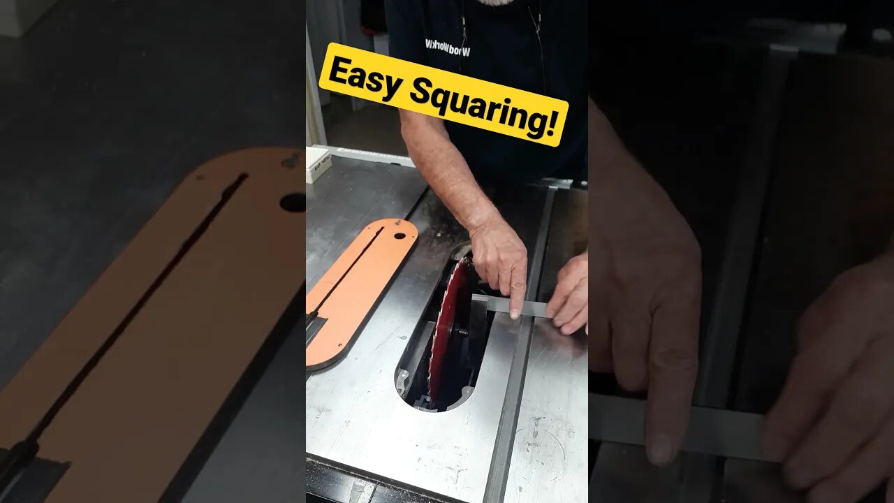 Easy Table Saw Blade Squaring! #shorts