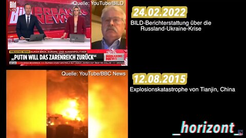 Explosion in China from 2015 as video of Invasion 24 feb 2022 (German media).