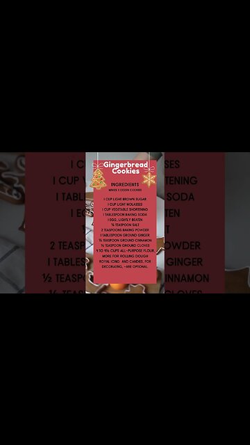 Christmas Gingerbread Cookies #shorts