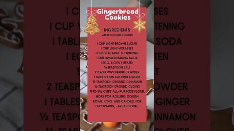 Christmas Gingerbread Cookies #shorts