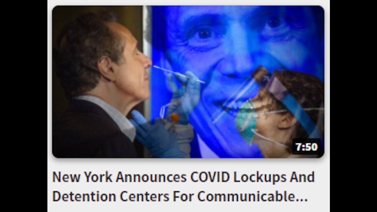 New York Announces COVID Lockups And Detention Centers For Communicable Disease Carriers