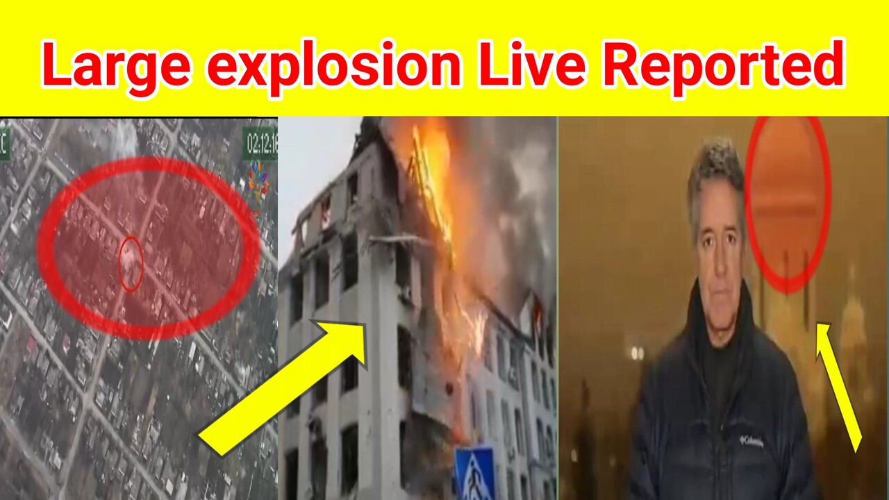 Large explosion Live Reported over kyiv | explosions Hit ukraine | ukraine explosion video #live