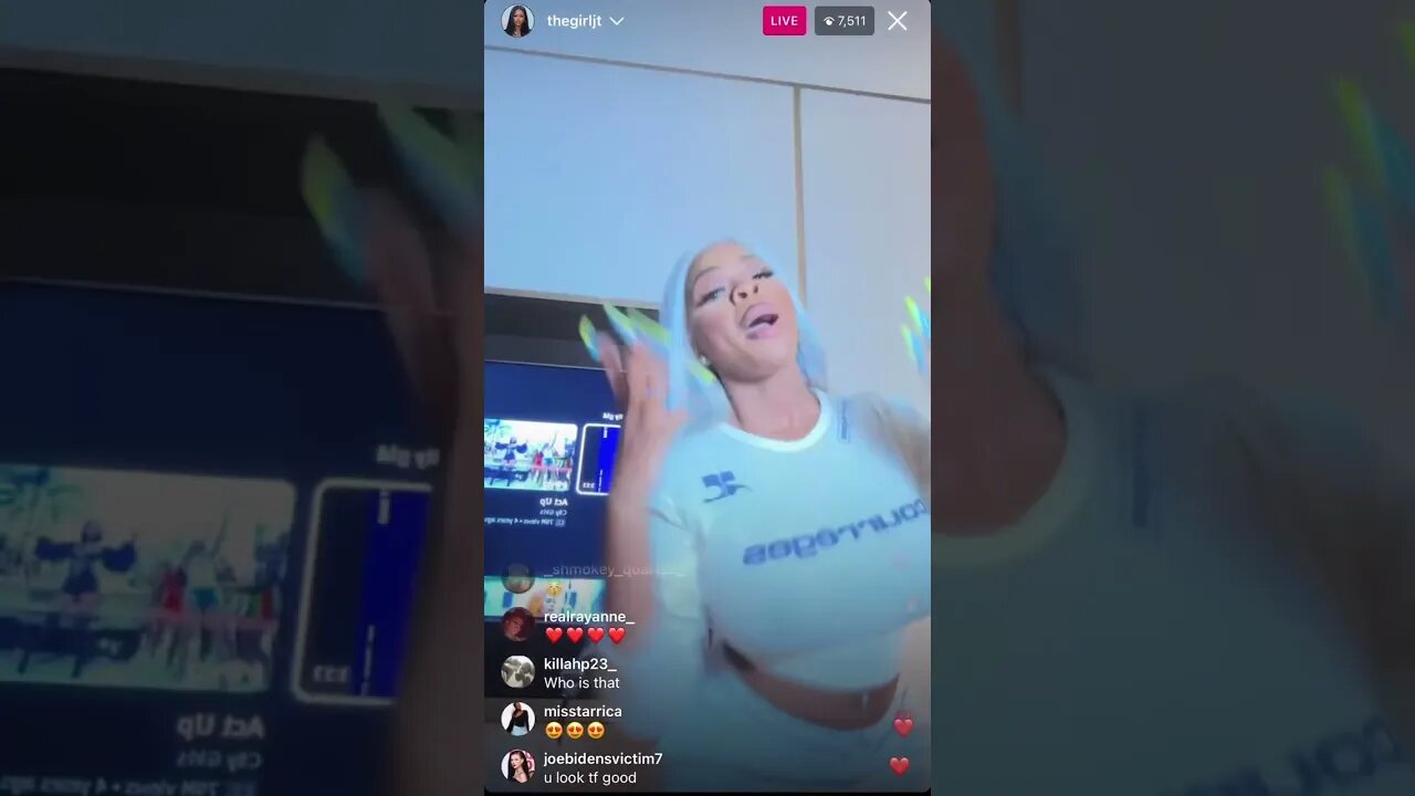 THEGIRLJT INSTAGRAM LIVE: City Girl JT Getting Wild And Having Fun With Her Hair Stylist (06/04/23)