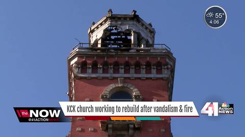 KCK church working to rebuild after vandalism, then fire