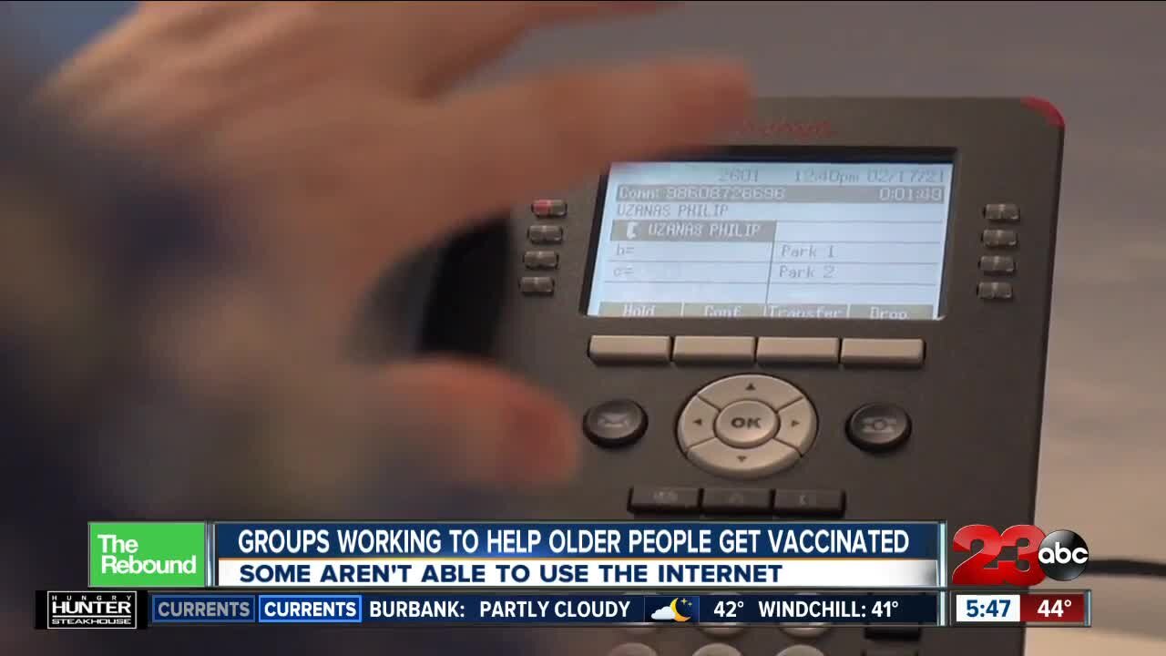 Rebound: Groups working to help older people get vaccinated, some aren't able to use the internet