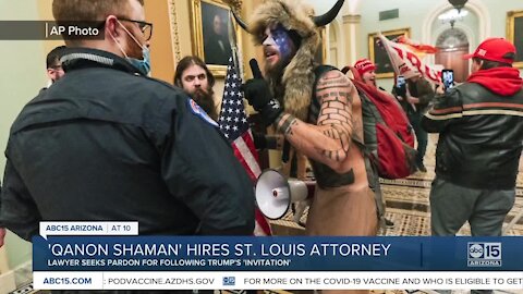 Lawyer of Arizona man wearing horns during U.S. Capitol riots asking President Trump for pardon