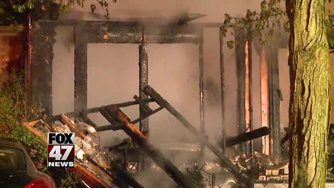 Fire that destroyed Delhi Twp. home was set intentionally, authorities say