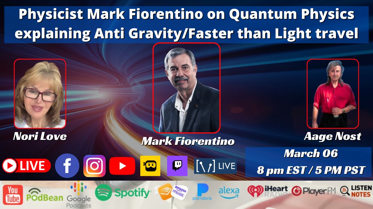 Physicist Mark Fiorentino on Quantum Physics explaining Anti Gravity/Faster than Light travel