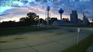 Sunset over Manly, IA on September 11, 2022 #steelhighway