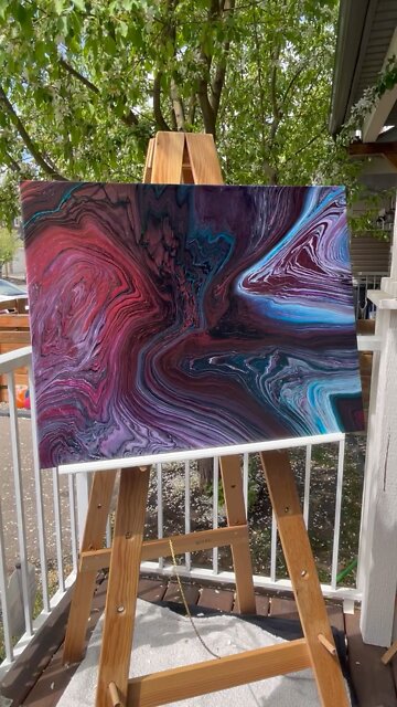 SALE #34 Huge MultiRing Pour, you can stare at this for hours