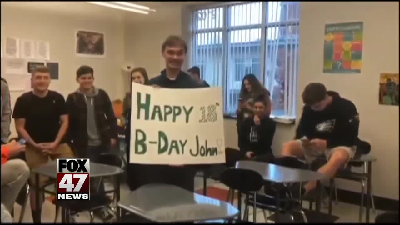 Student gets a birthday he will always remember