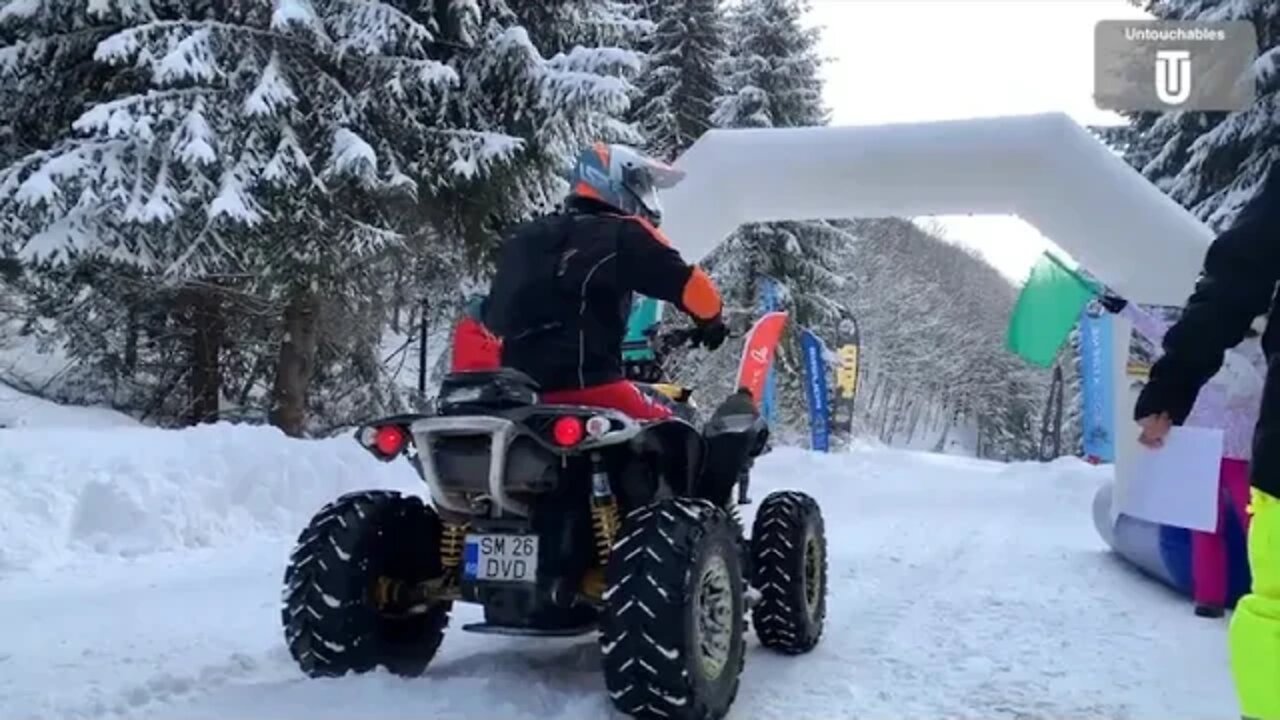 Frozen Rush 🥶🚀 Snow Ice Race ❄️❗️ATV SSV QUAD MOTO❗️ Băiuț, Maramureș Day 1 %%%%% 16