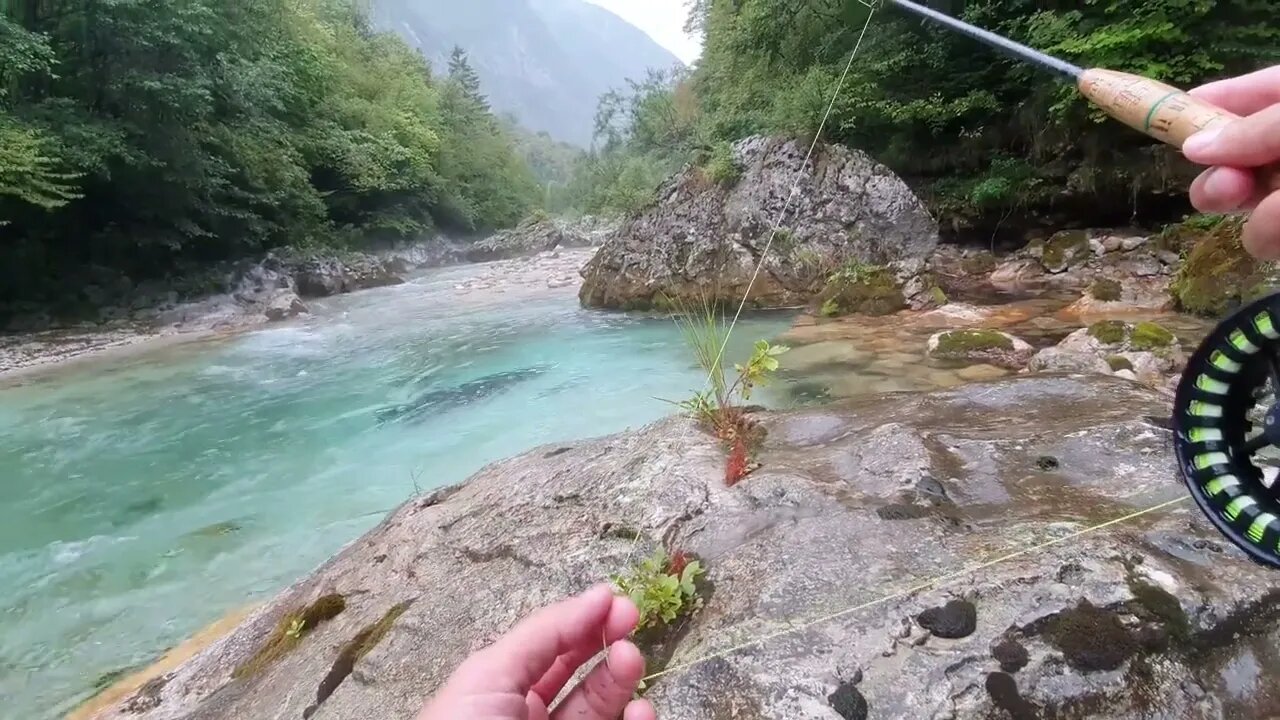 Fly Fishing in Slovenia | Koritnica | Wading Koritnica-7