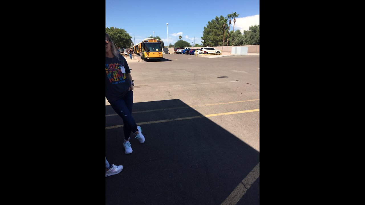 (168) Buses leaving HS