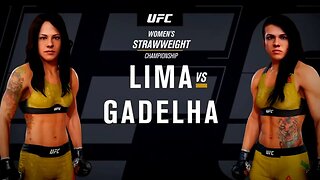 EA Sports UFC 3 Gameplay Claudia Gadelha vs Juliana Lima