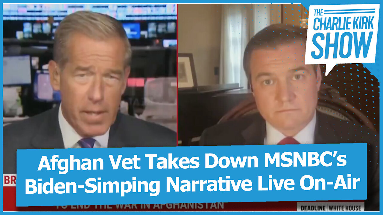 Afghan Vet Takes Down MSNBC’s Biden-Simping Narrative Live On-Air