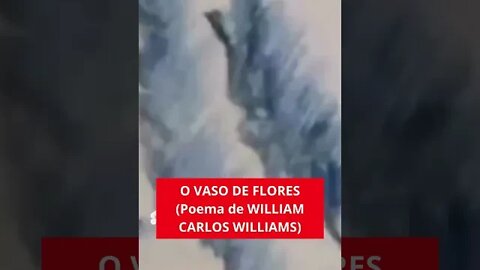 O VASO DE FLORES (POEMA DE WILLIAM CARLOS WILLIAMS)